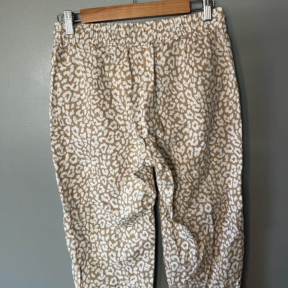 NWT J. Crew Linen Blend Leopard Drawstring Pants … - image 6